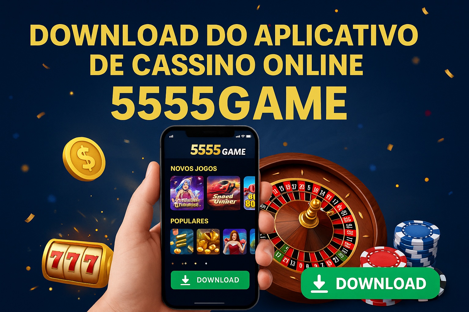 Baixar o 5555GAME Cassino App