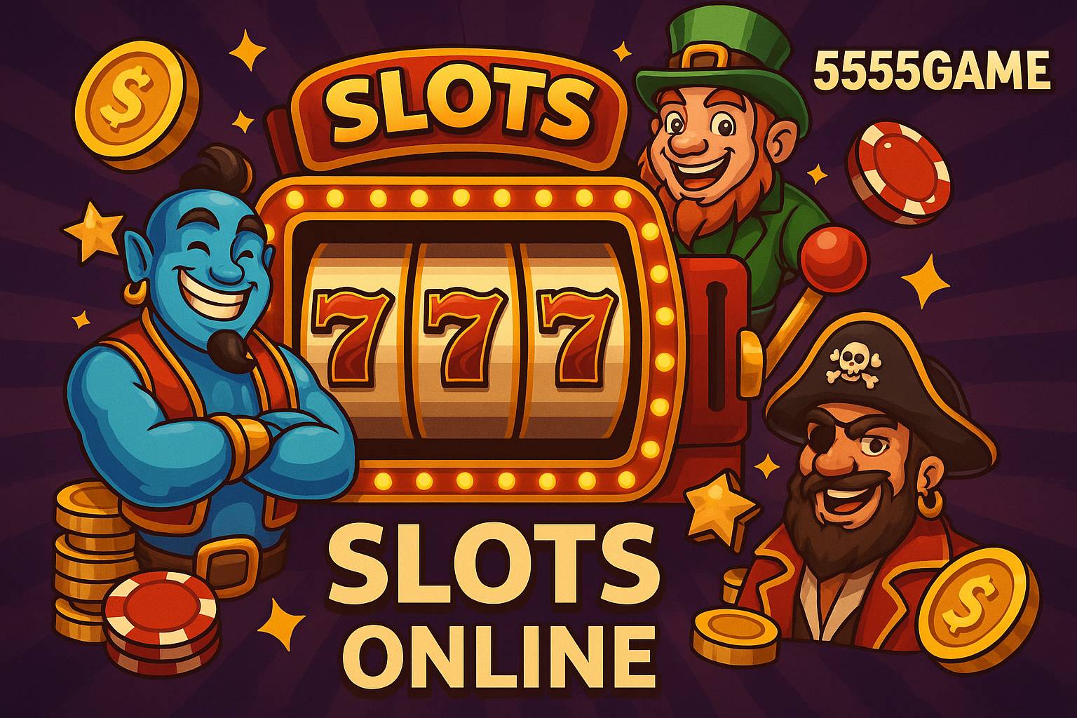 Explore o mundo das slot machines no 5555GAME Casino